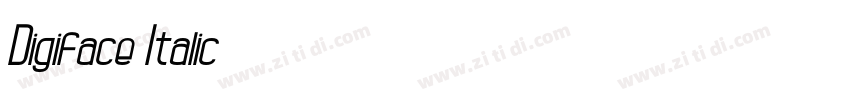 Digiface Italic字体转换